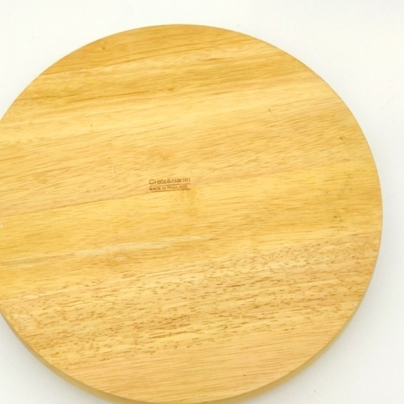 Crate and Barrel Wooden Chip and Dip bowl. - Picture 5 of 8